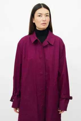 X Lululemon Purple Mesh Trench Coat