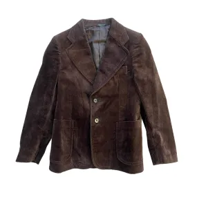 1960's Brown Velvet Blazer / 6-8Y