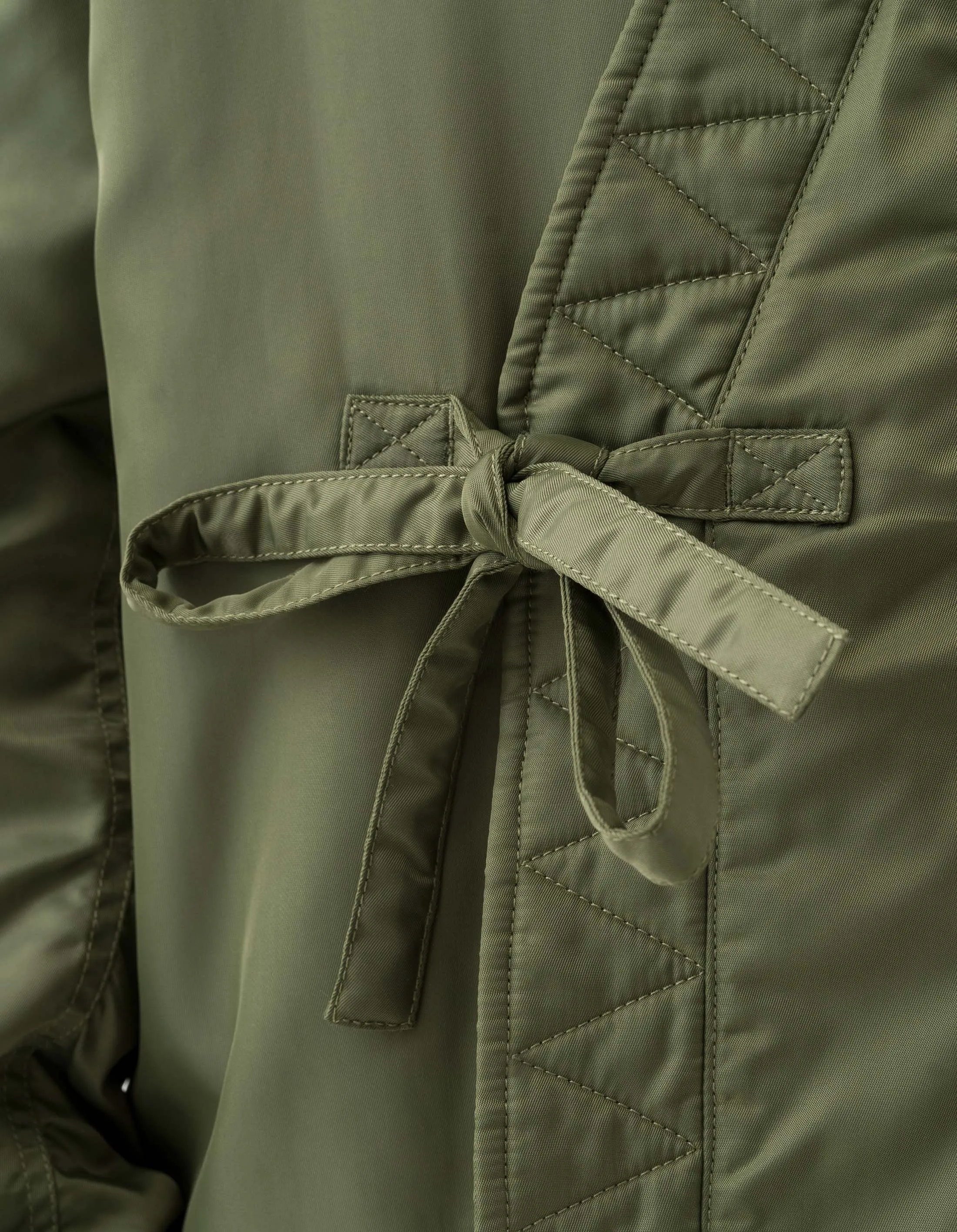 6006 Year of the Snake MA1 Kimono Olive OG-107F