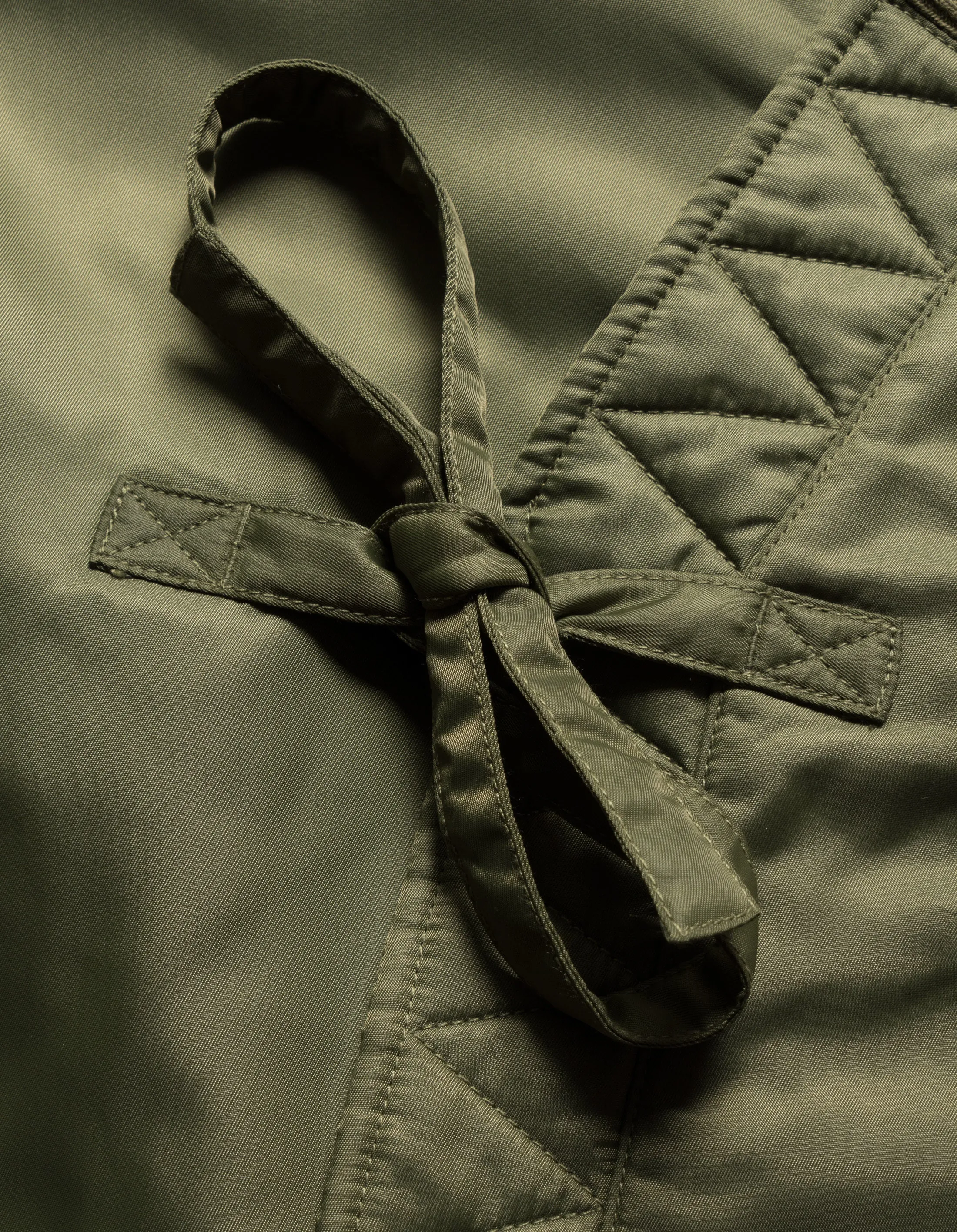 6006 Year of the Snake MA1 Kimono Olive OG-107F