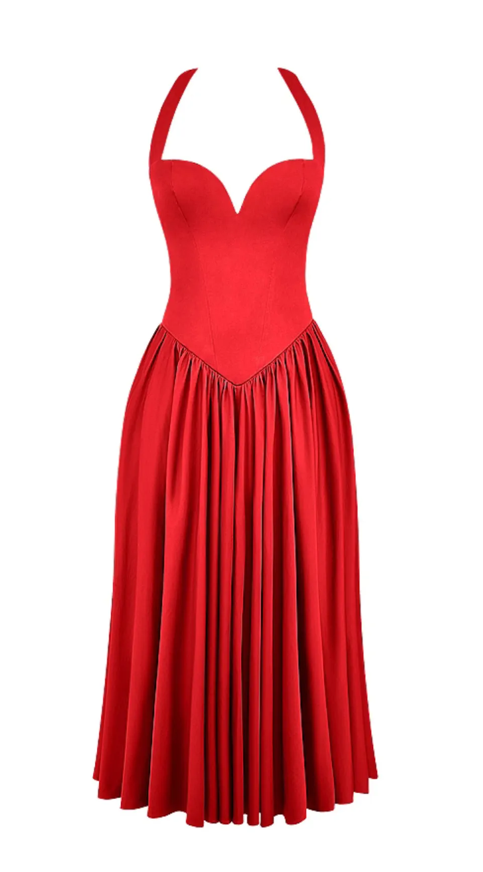 A&A Luxe Halter Flare Marilyn Dress