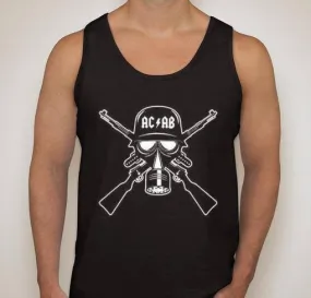 ACAB Gas Mask With Guns Tank Top