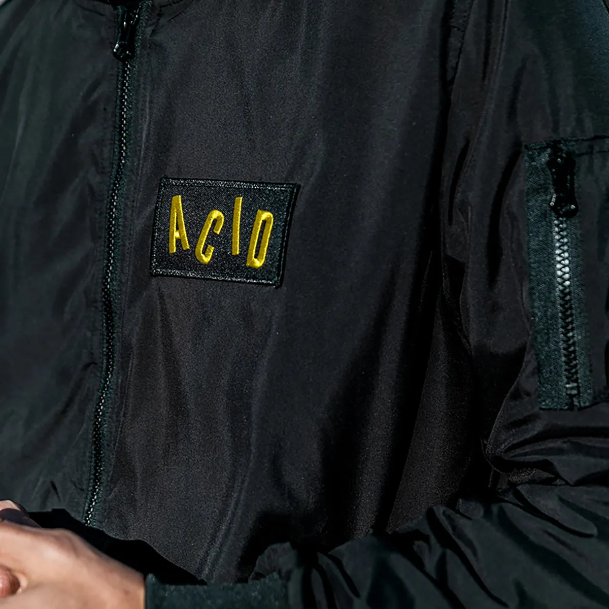 Acid Letter - Lightweight Bomber - Black