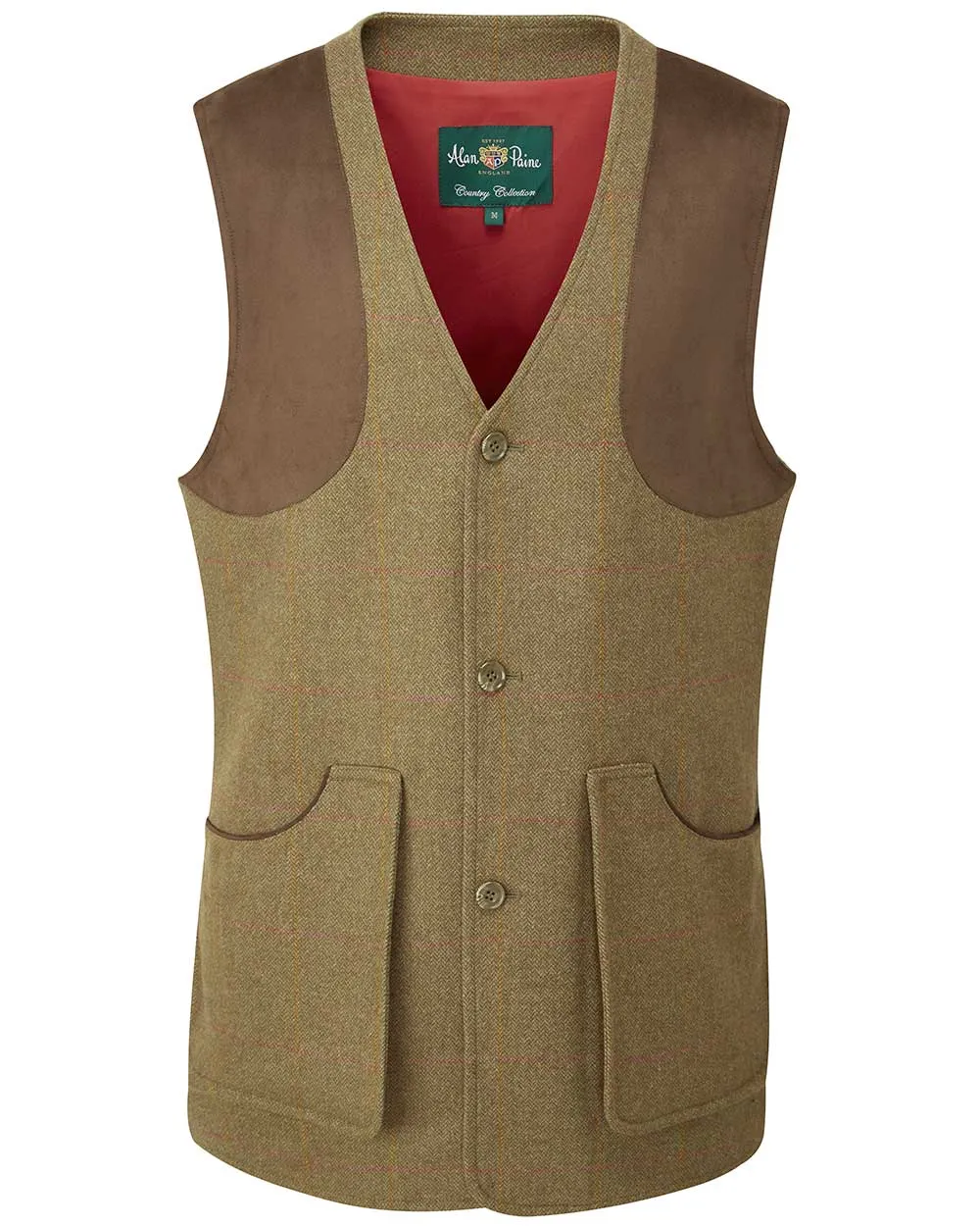 Alan Paine Combrook Tweed Shooting Waistcoat