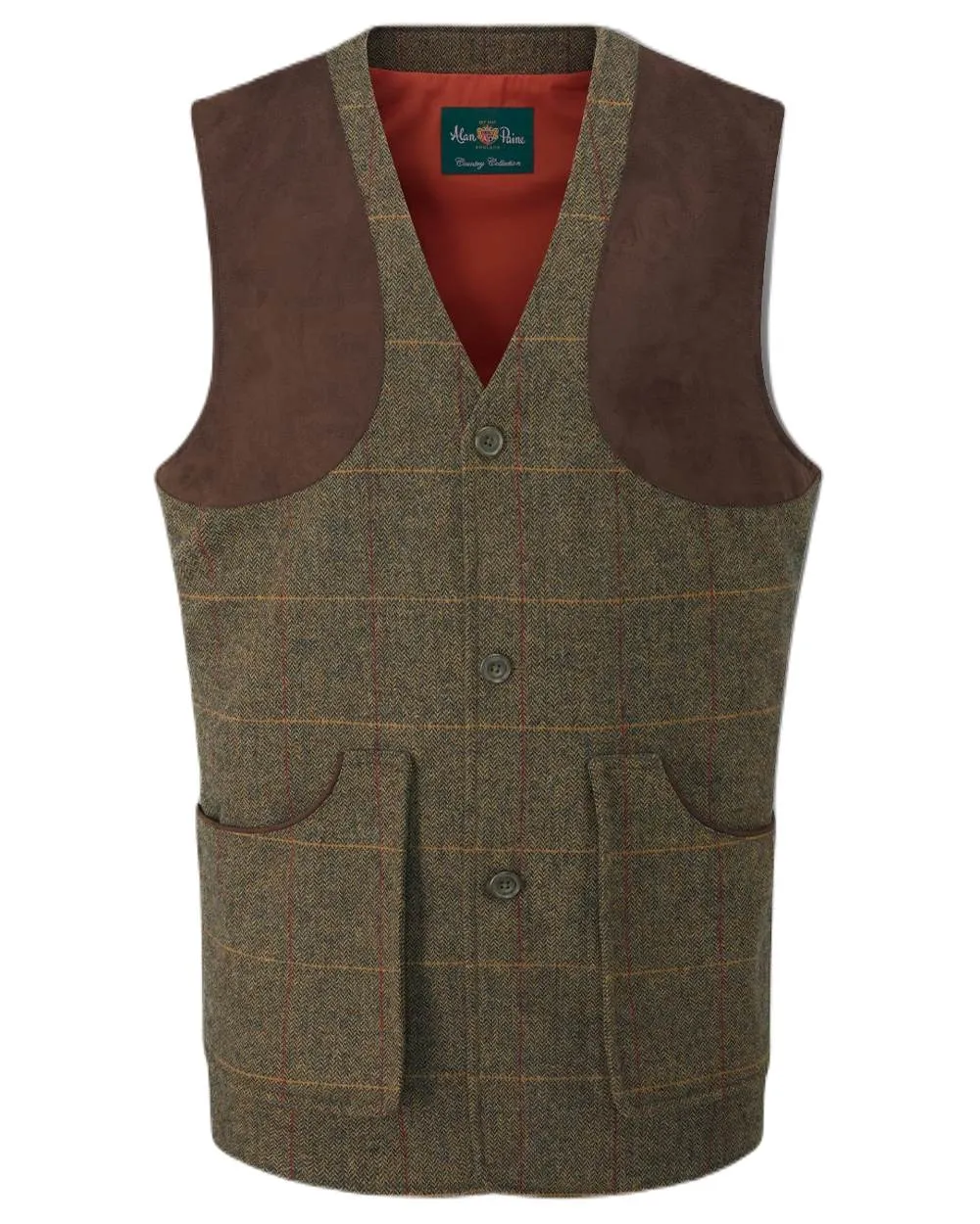 Alan Paine Combrook Tweed Shooting Waistcoat