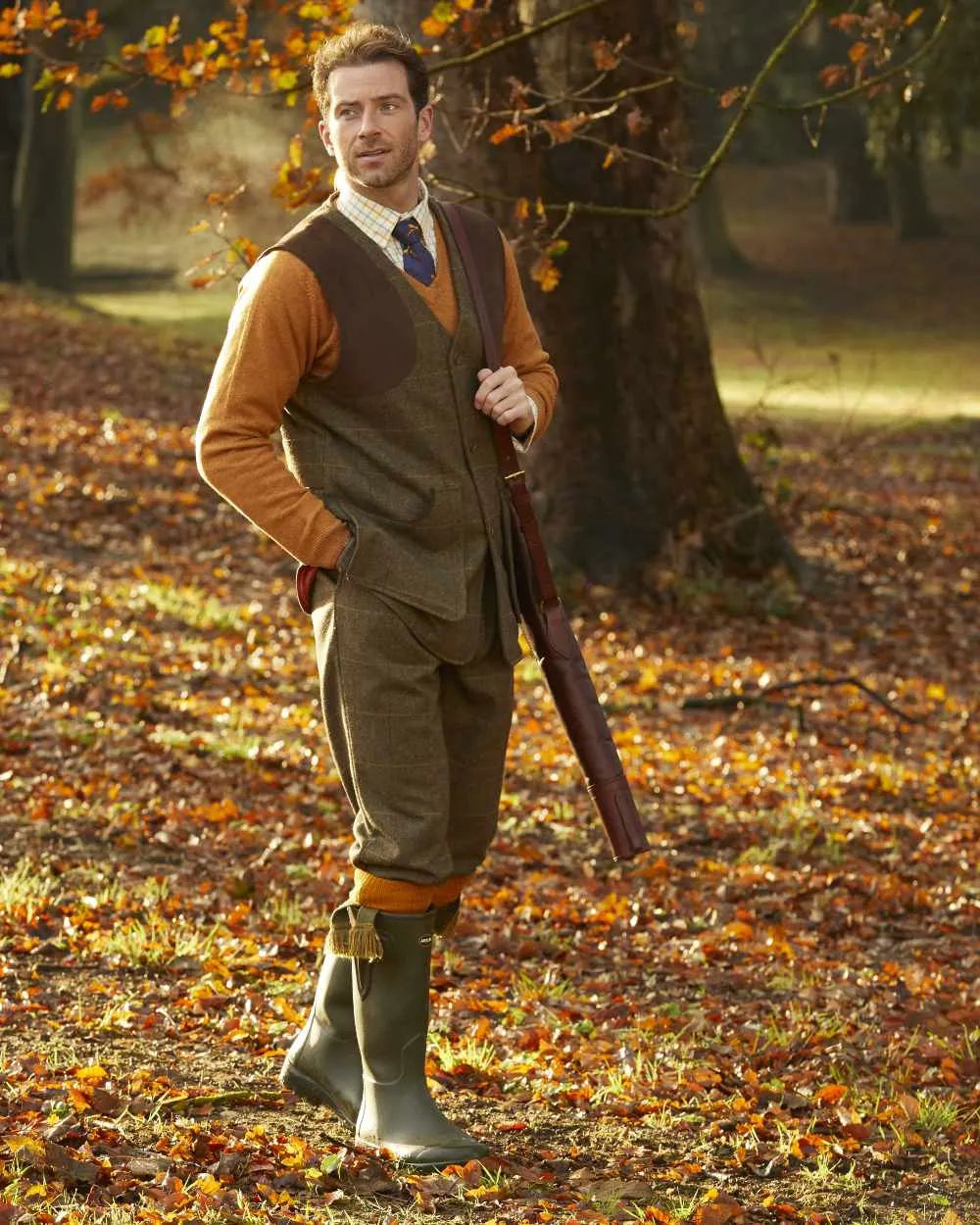 Alan Paine Combrook Tweed Shooting Waistcoat