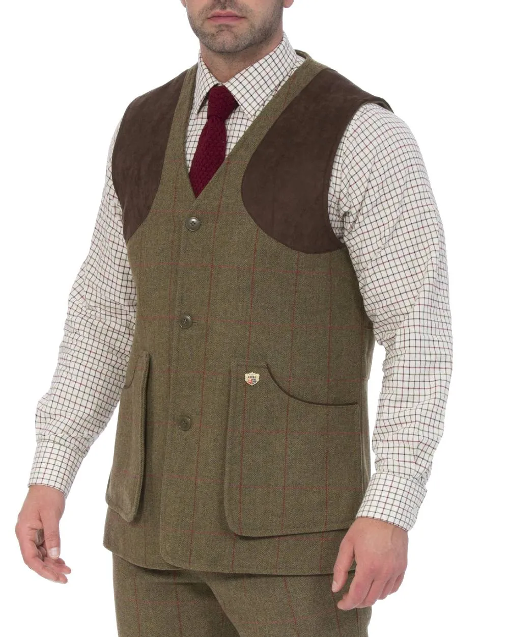 Alan Paine Combrook Tweed Shooting Waistcoat