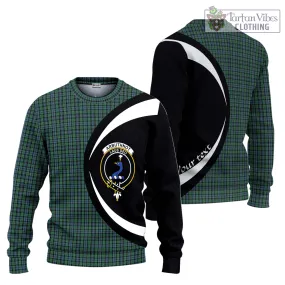 Arbuthnot Tartan Ugly Sweater with Family Crest Circle Style