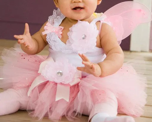 Baby to tween white top with white, ivory or pink bow & brooch vintage inspired singlet tank top.SINGLET07