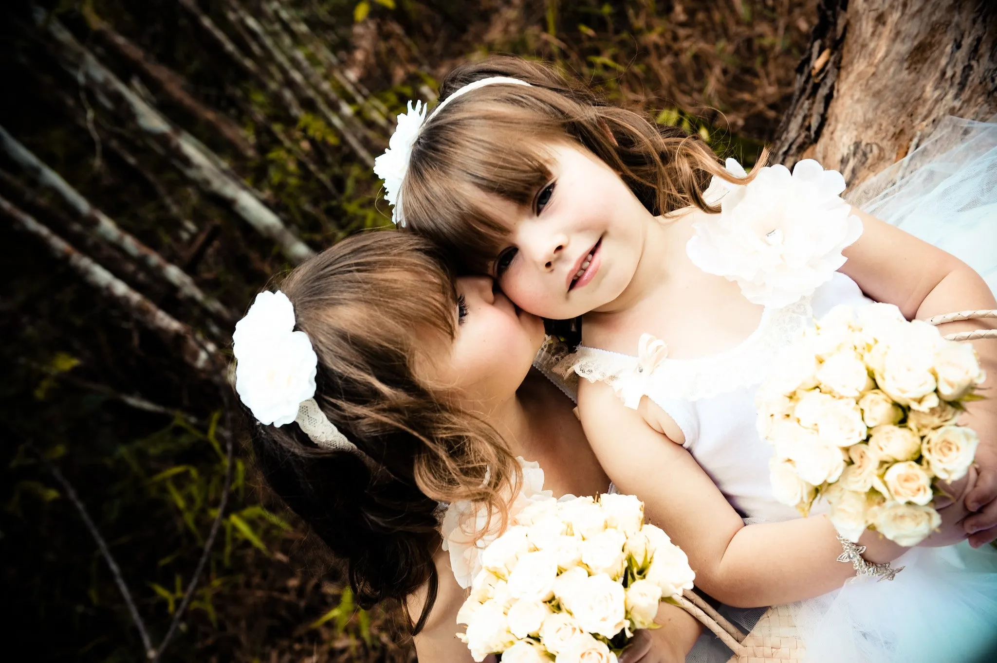 Baby to tween white top with white, ivory or pink bow & brooch vintage inspired singlet tank top.SINGLET07