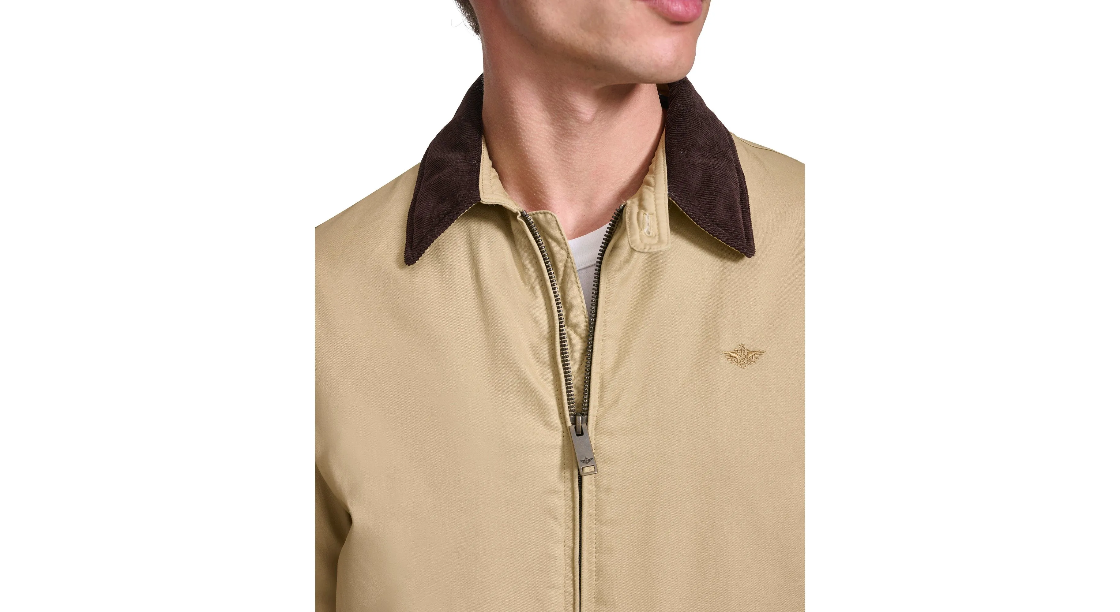 Baby Twill Cord Collar Bomber Jacket