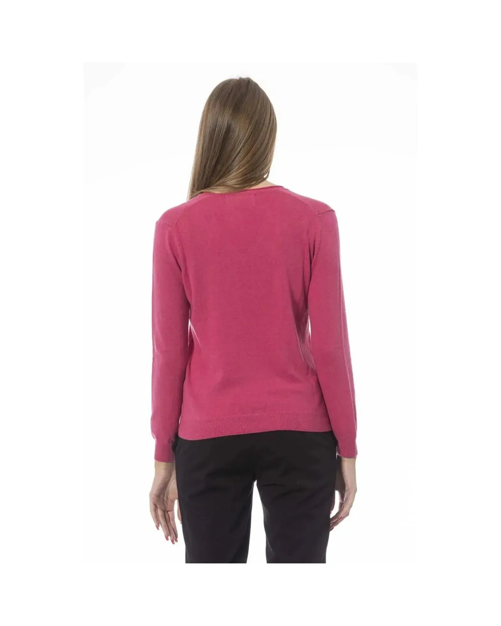 Baldinini Trend Women's Fuchsia Polyamide Sweater - M