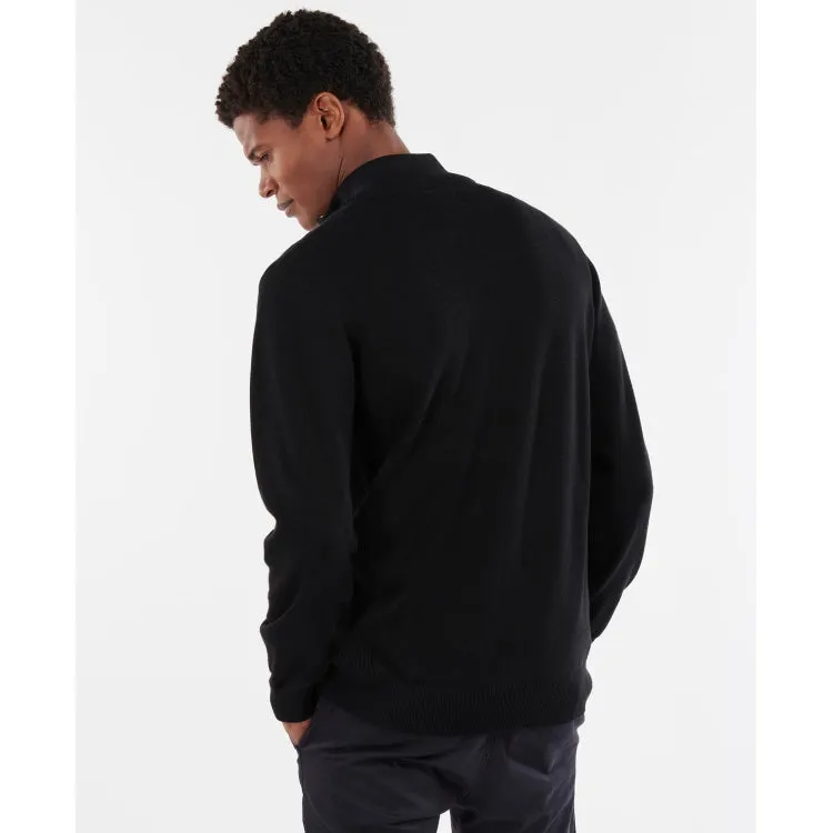 Barbour Cotton Half Zip Sweater - Black