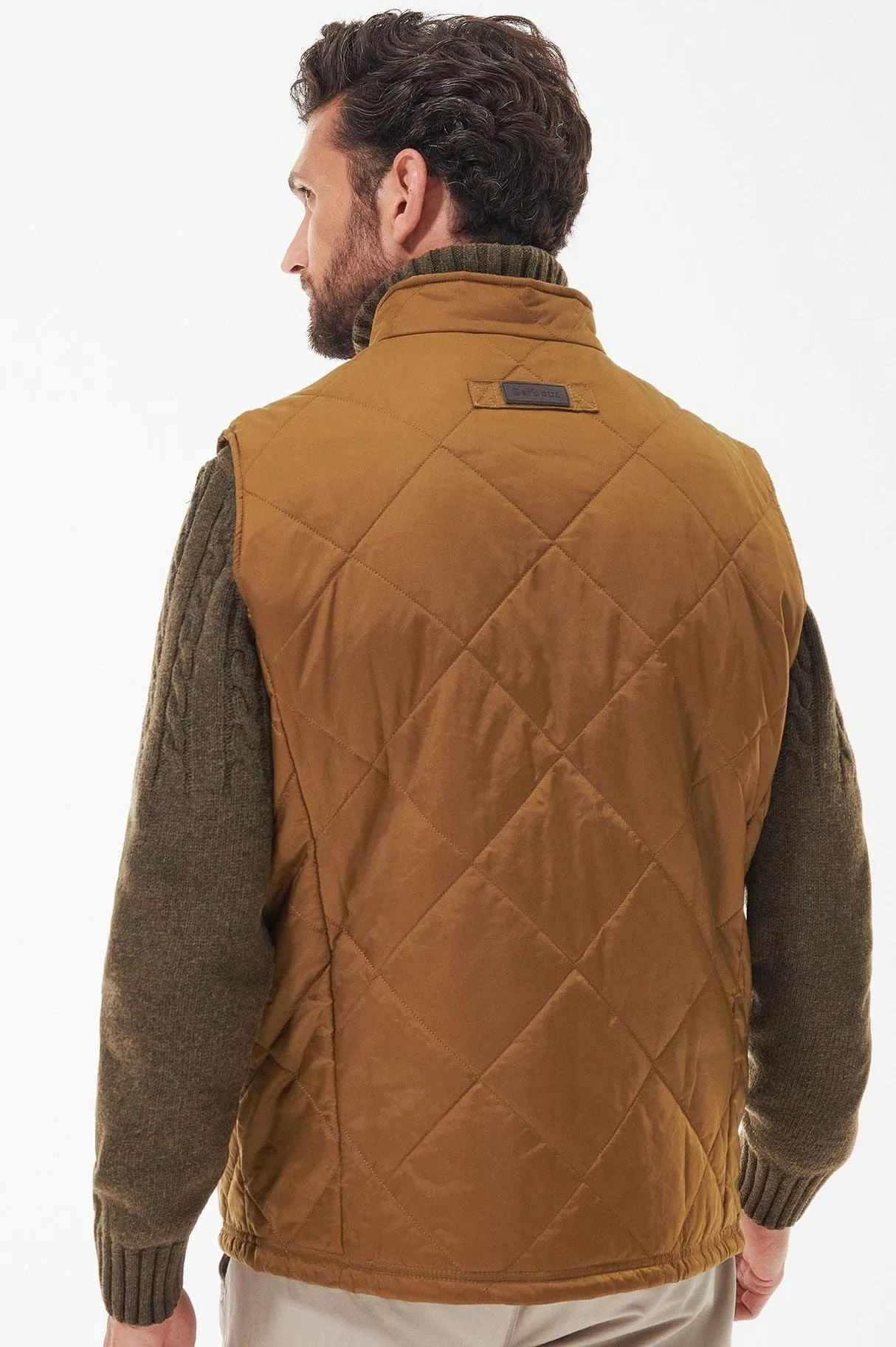 Barbour Gilet Finn mens in yellow washed ochre MGI0055SN73