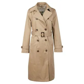 Barbour Greta Ladies Showerproof Trench - Rosewood/Rosewood Tartan