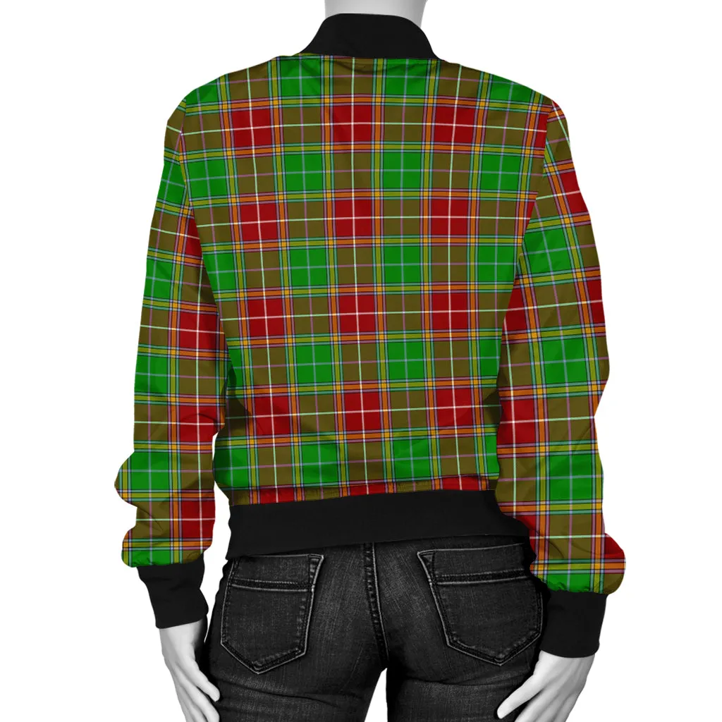 Baxter Modern Tartan Bomber Jacket with Family Crest