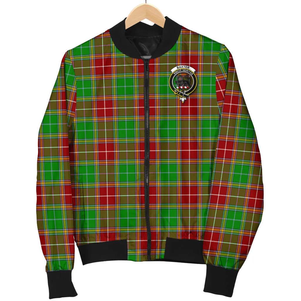 Baxter Modern Tartan Bomber Jacket with Family Crest