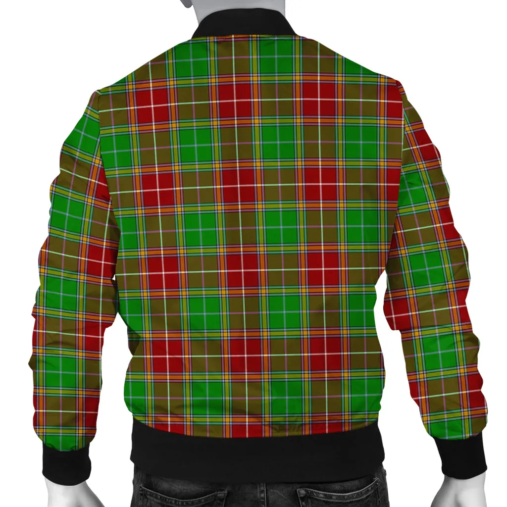 Baxter Modern Tartan Bomber Jacket with Family Crest