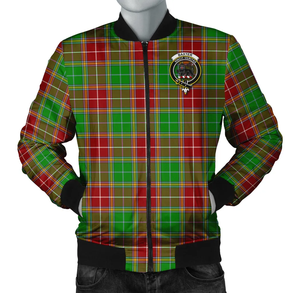 Baxter Modern Tartan Bomber Jacket with Family Crest