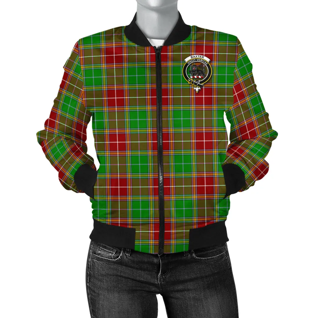 Baxter Modern Tartan Bomber Jacket with Family Crest