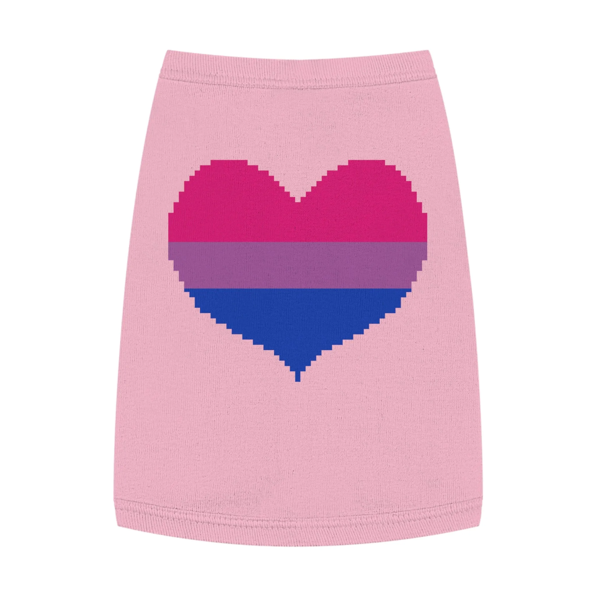 Bisexual Pixel Heart Pet Tank Top