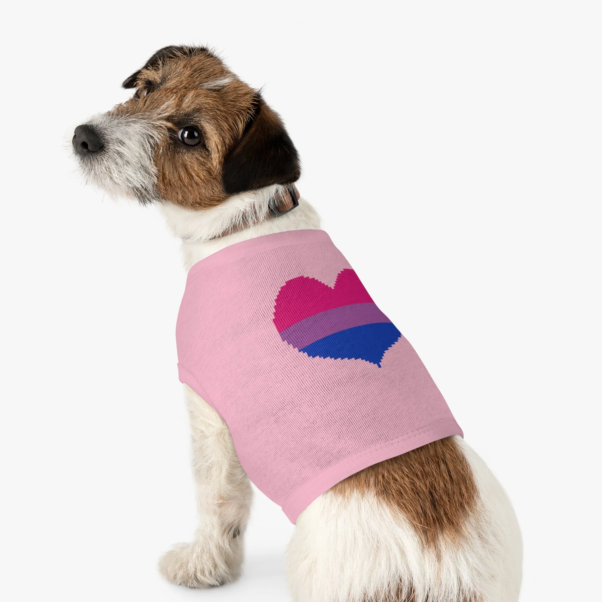 Bisexual Pixel Heart Pet Tank Top