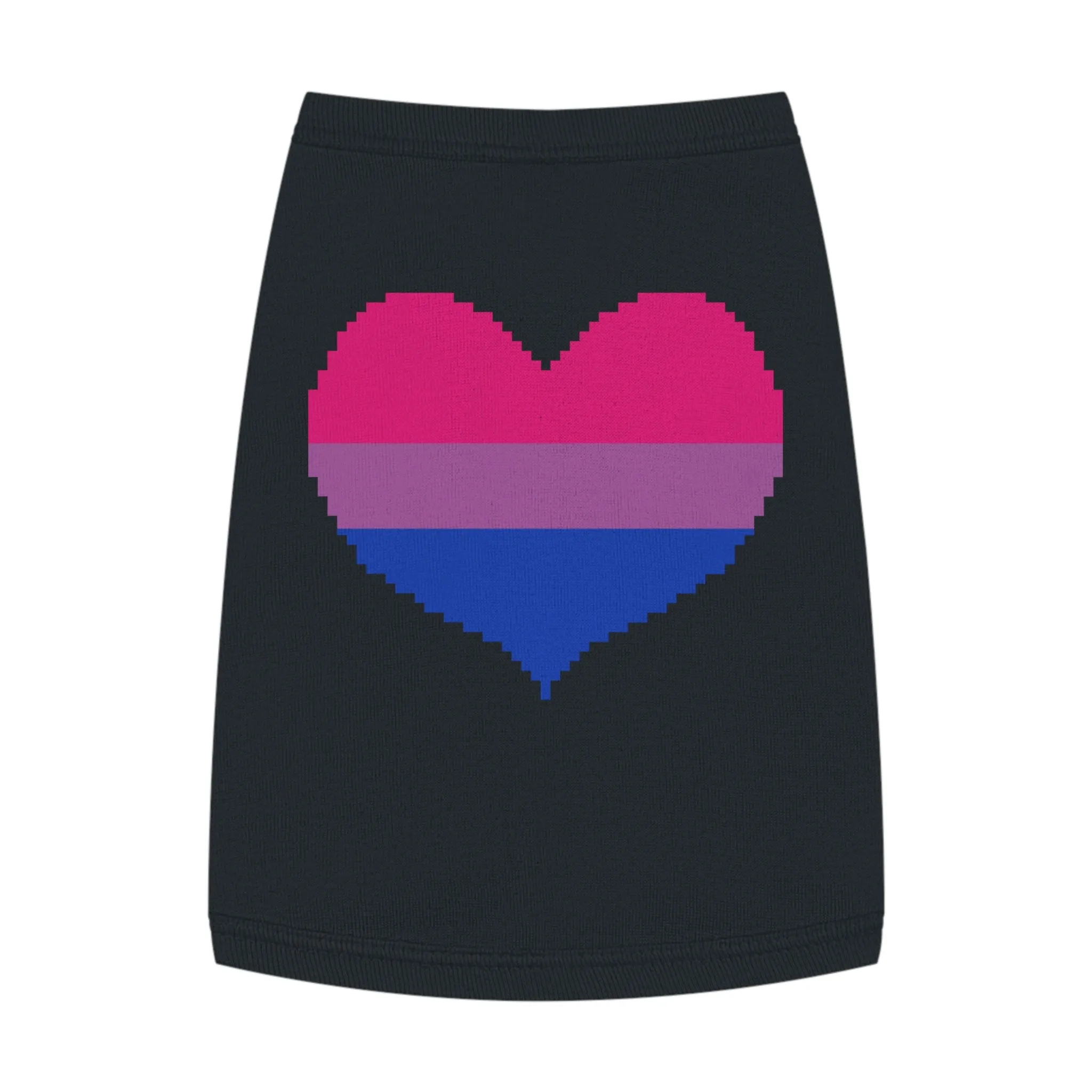 Bisexual Pixel Heart Pet Tank Top