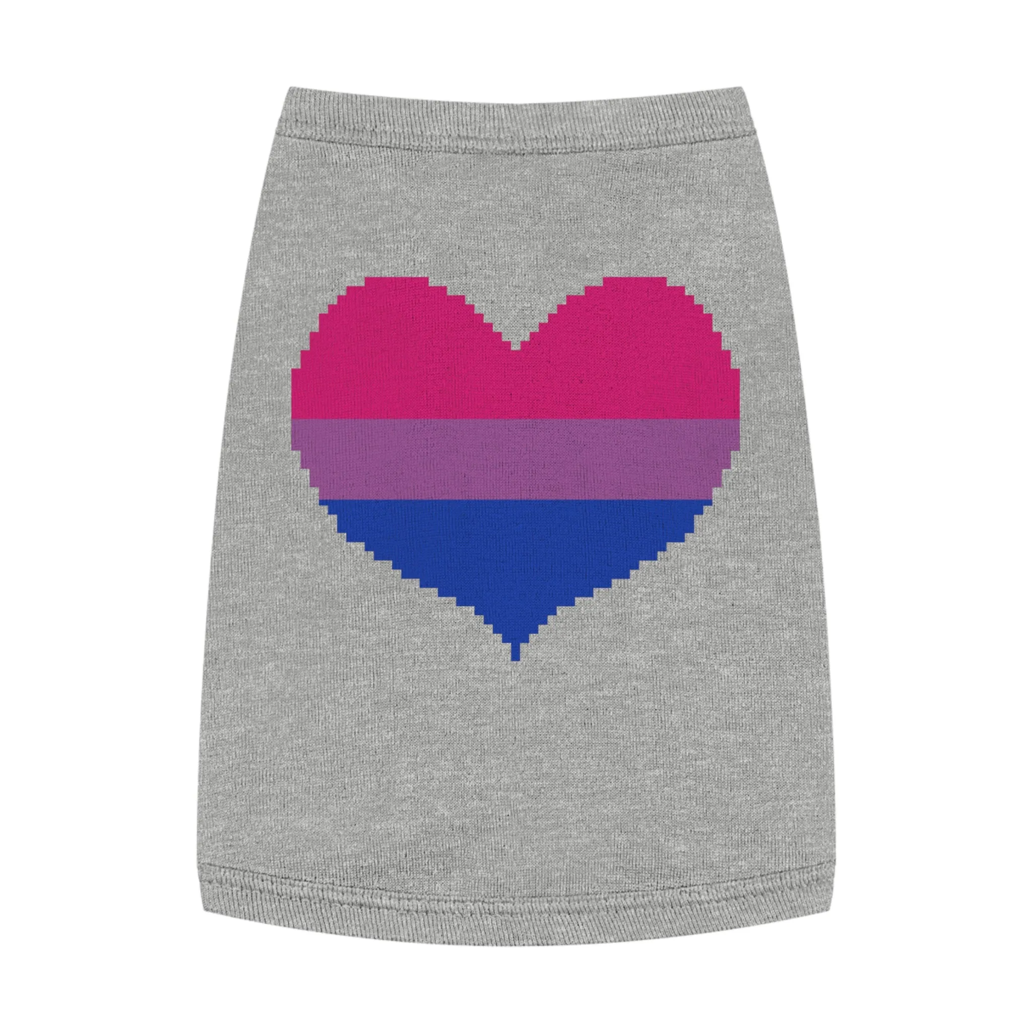 Bisexual Pixel Heart Pet Tank Top