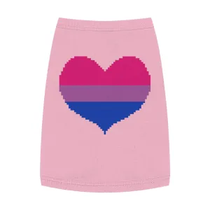 Bisexual Pixel Heart Pet Tank Top