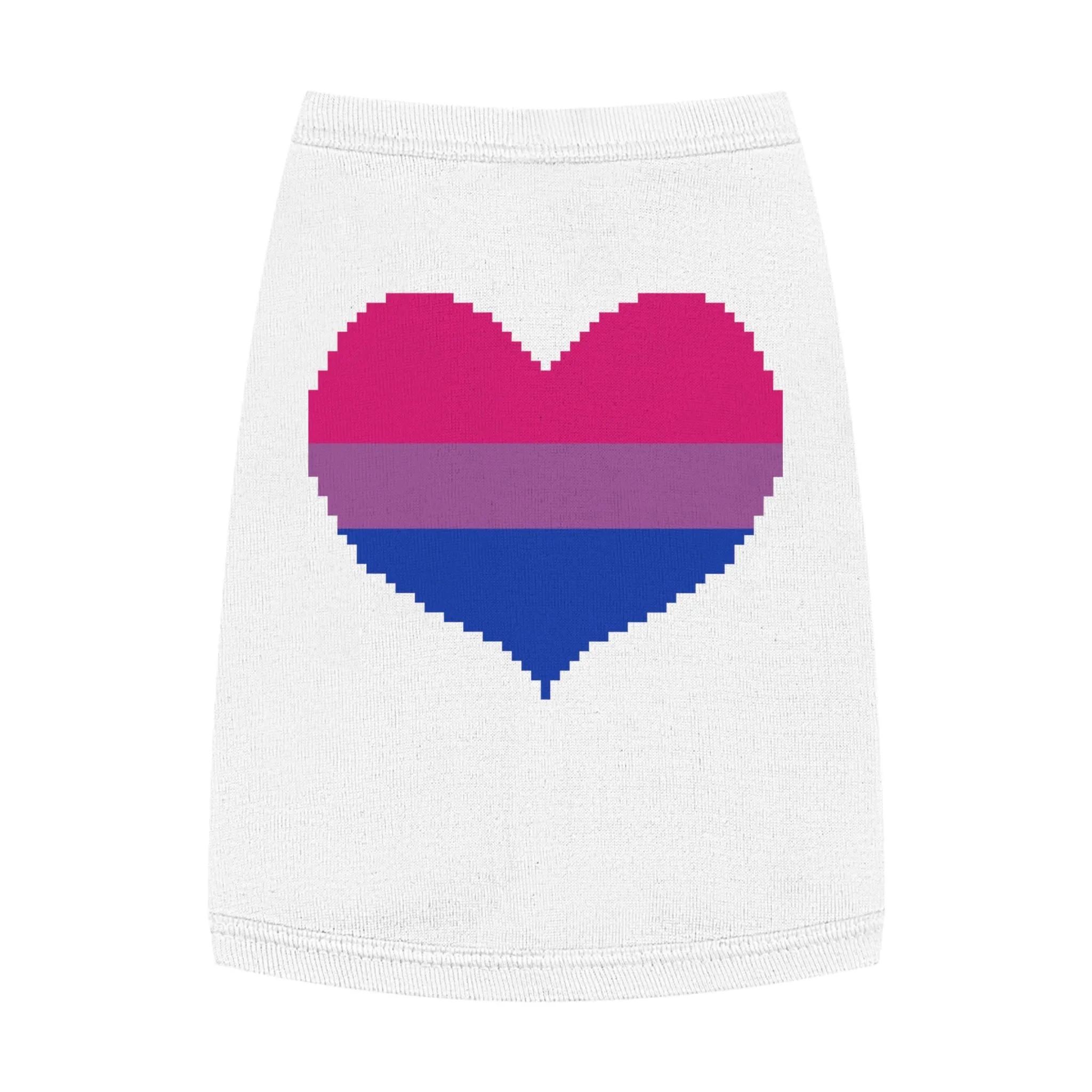 Bisexual Pixel Heart Pet Tank Top