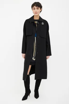 Black 3-in-1 Cashmere Coat