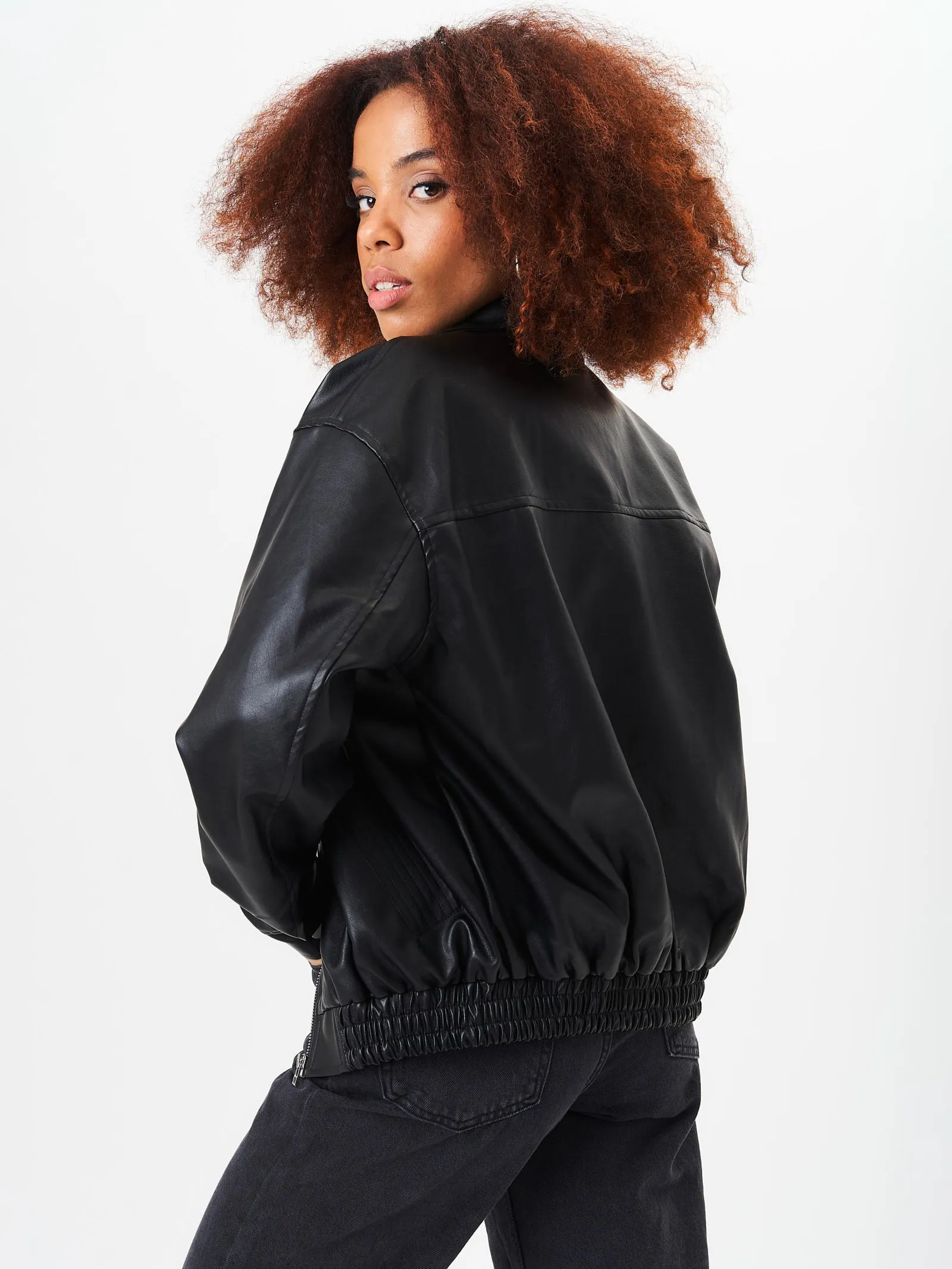 Black Faux Leather Jacket