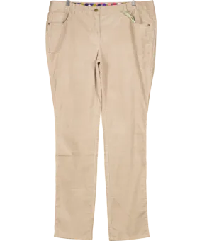 Boden warm Beige 5 Pocket Corduroy Slim Leg Trousers UK 18