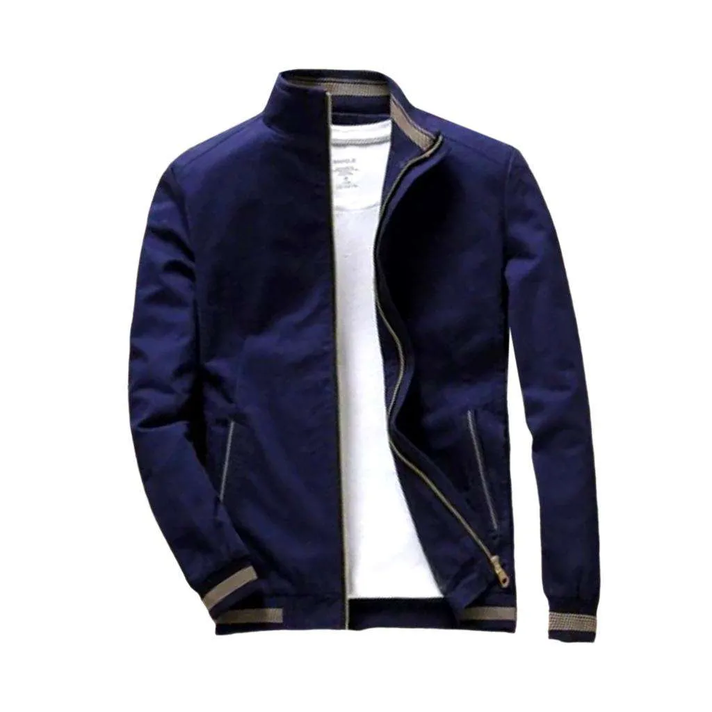 Bomber slim men denim jacket