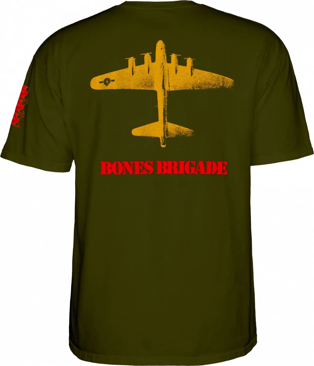 Bones Brigade Bomber T-shirt - Military Green