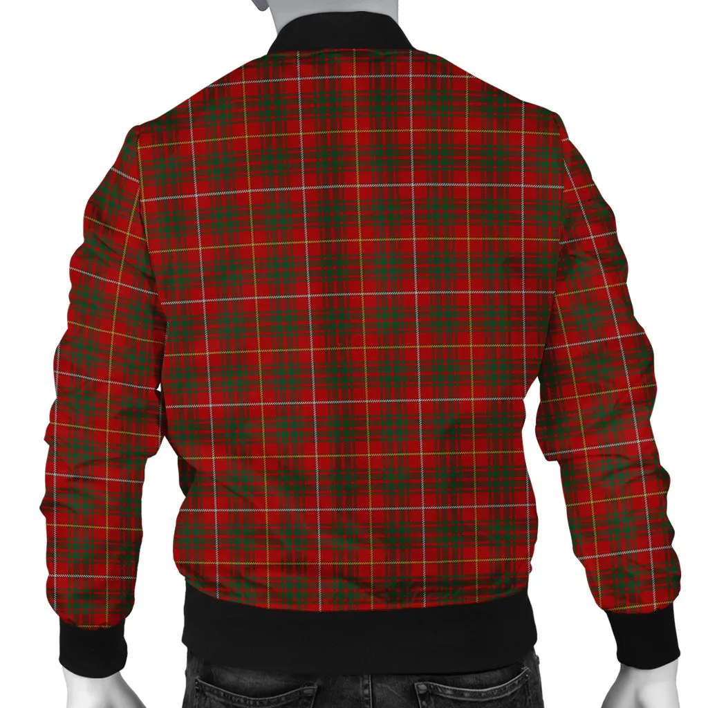 Bruce Tartan Bomber Jacket with Family Crest