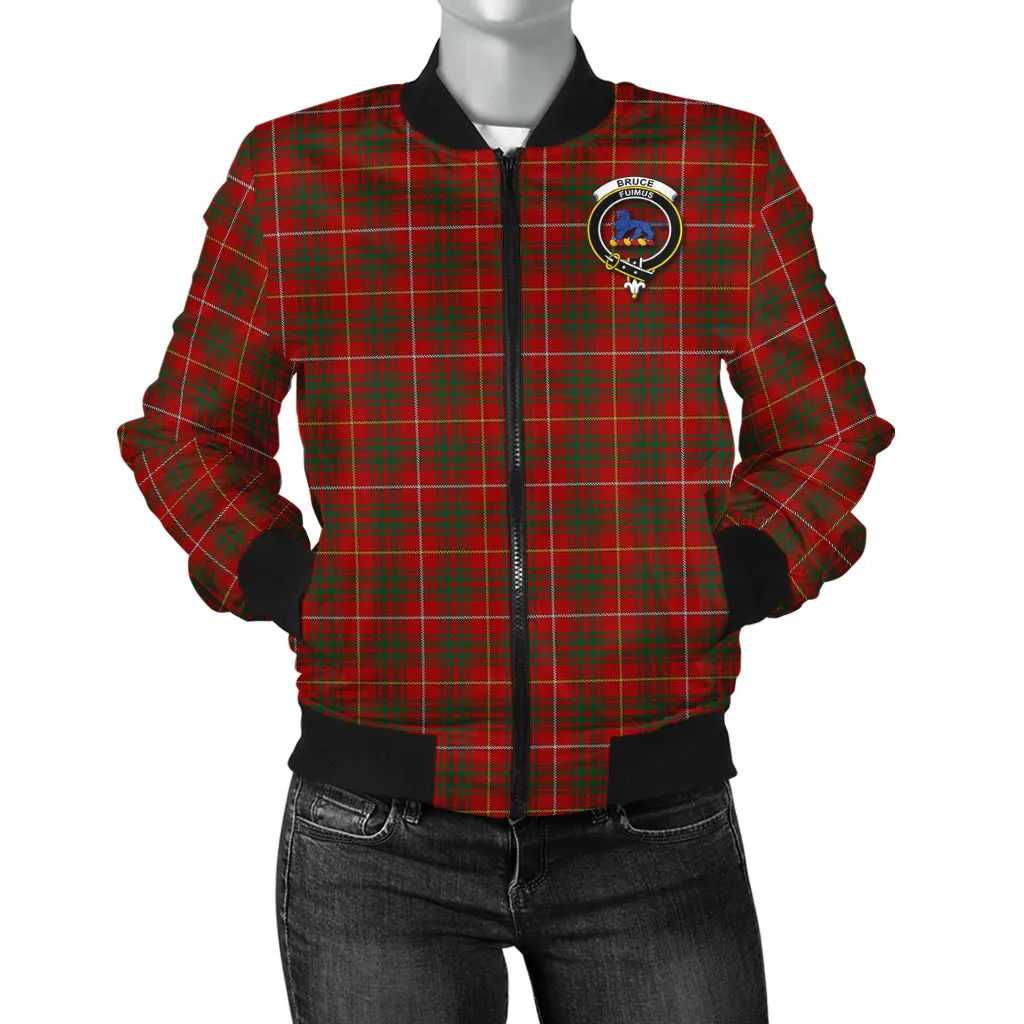 Bruce Tartan Bomber Jacket with Family Crest