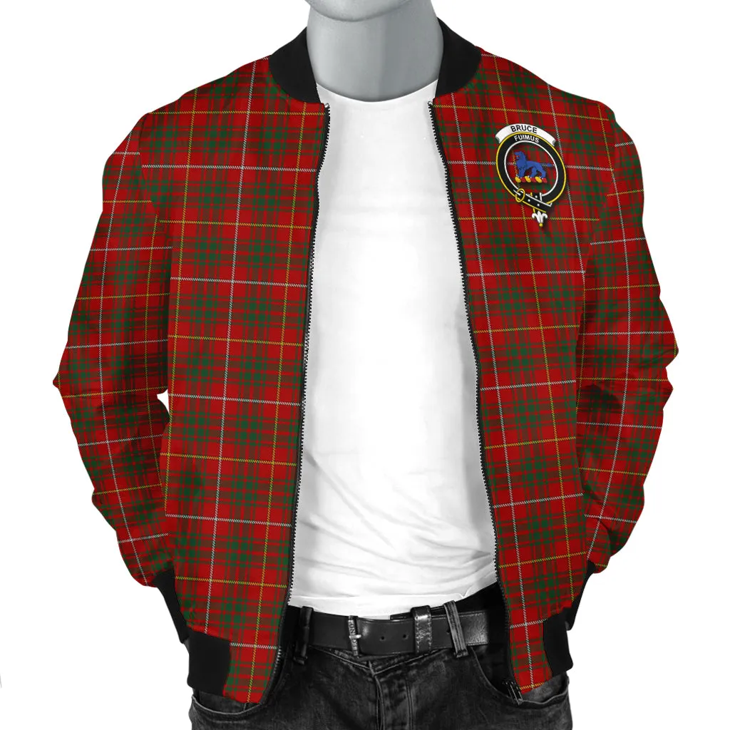 Bruce Tartan Bomber Jacket with Family Crest