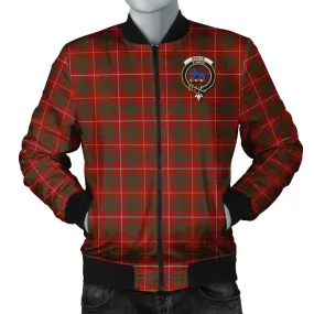 Bruce Tartan Bomber Jacket with Family Crest