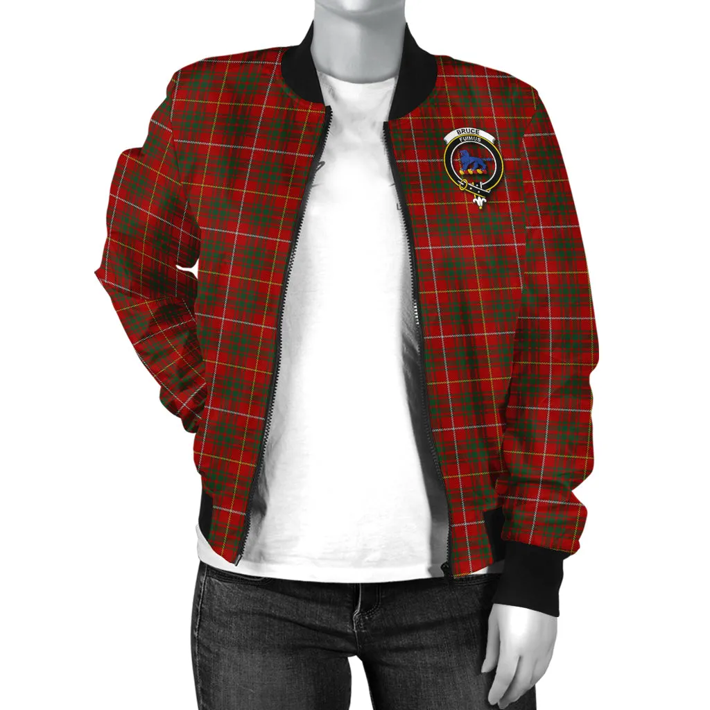 Bruce Tartan Bomber Jacket with Family Crest