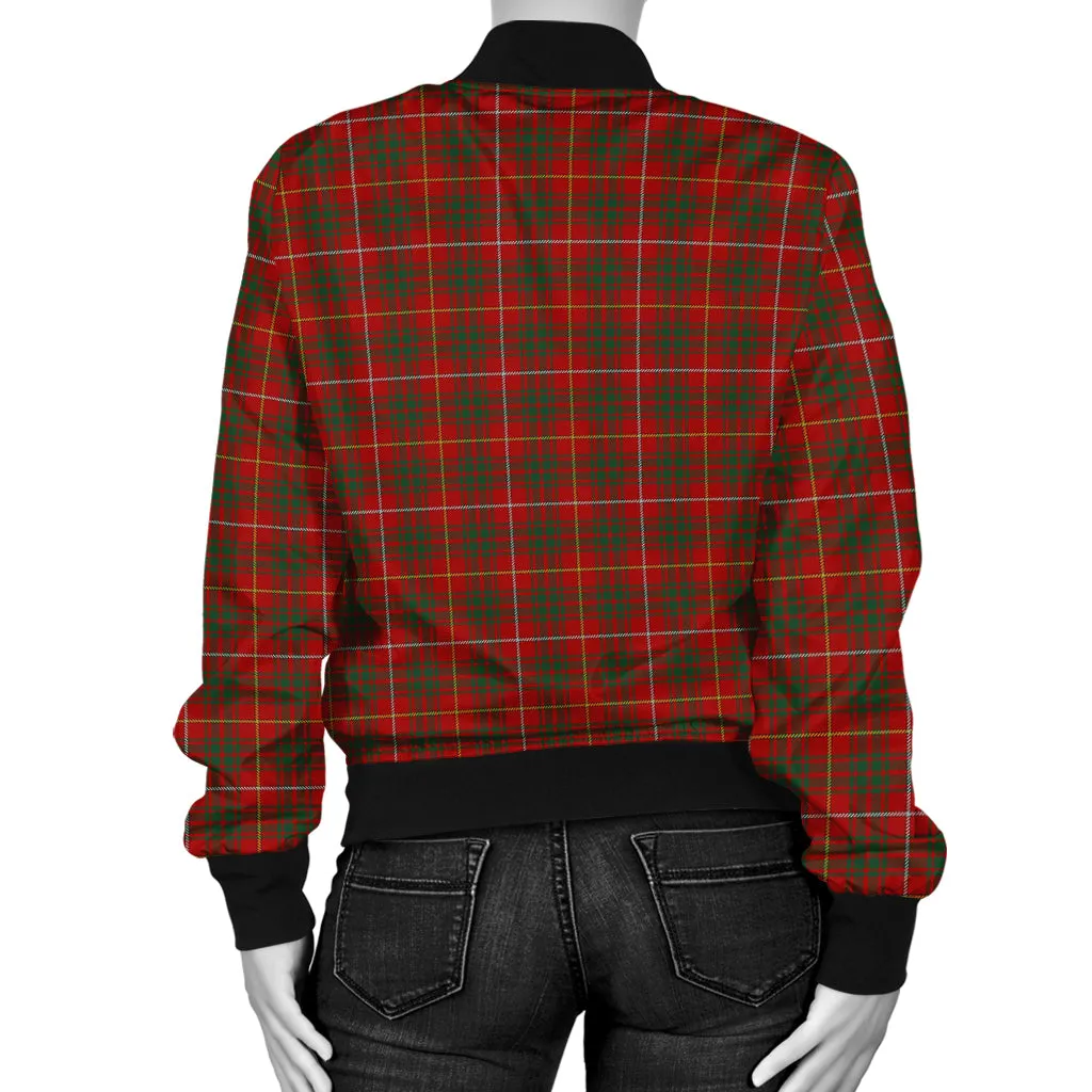 Bruce Tartan Bomber Jacket with Family Crest