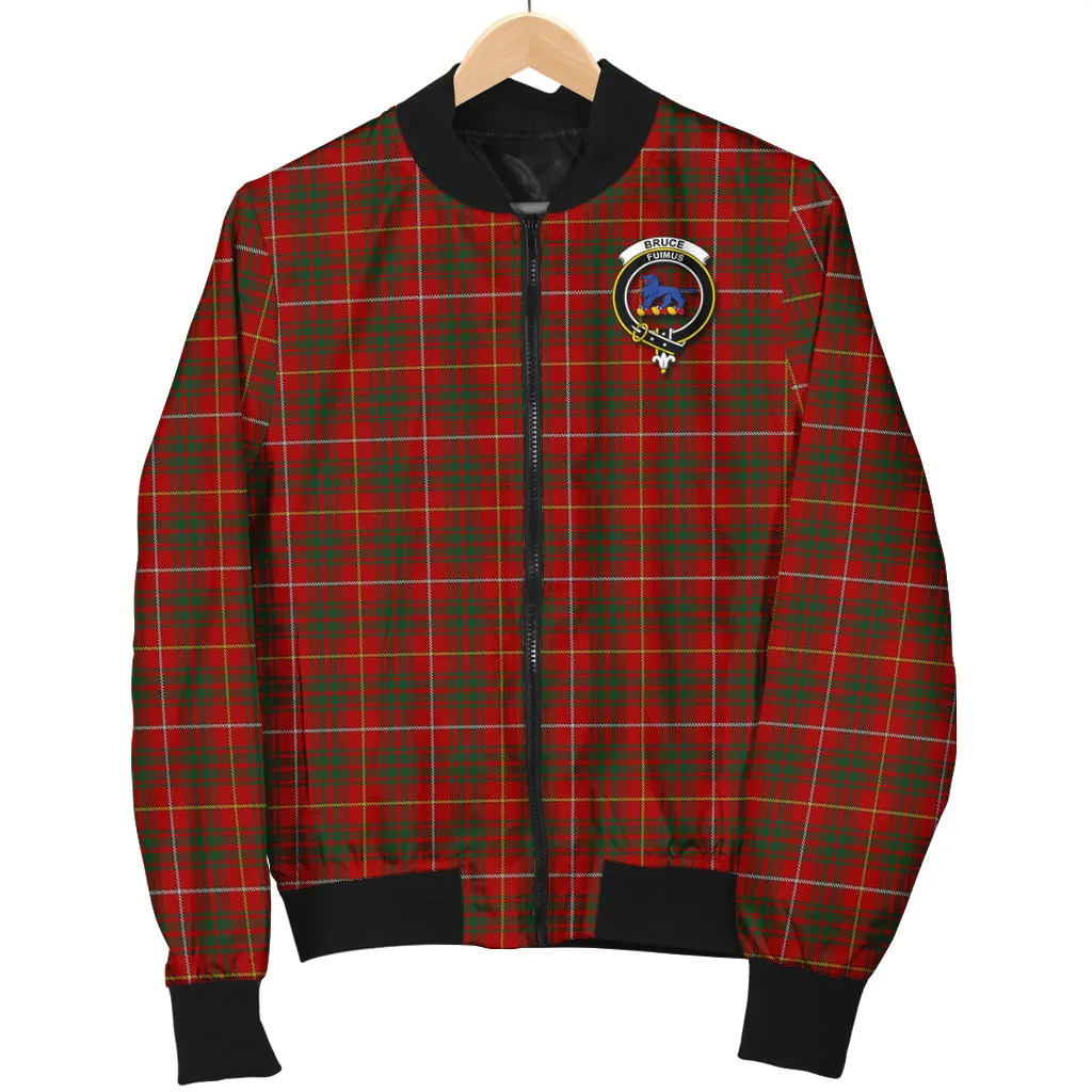 Bruce Tartan Bomber Jacket with Family Crest