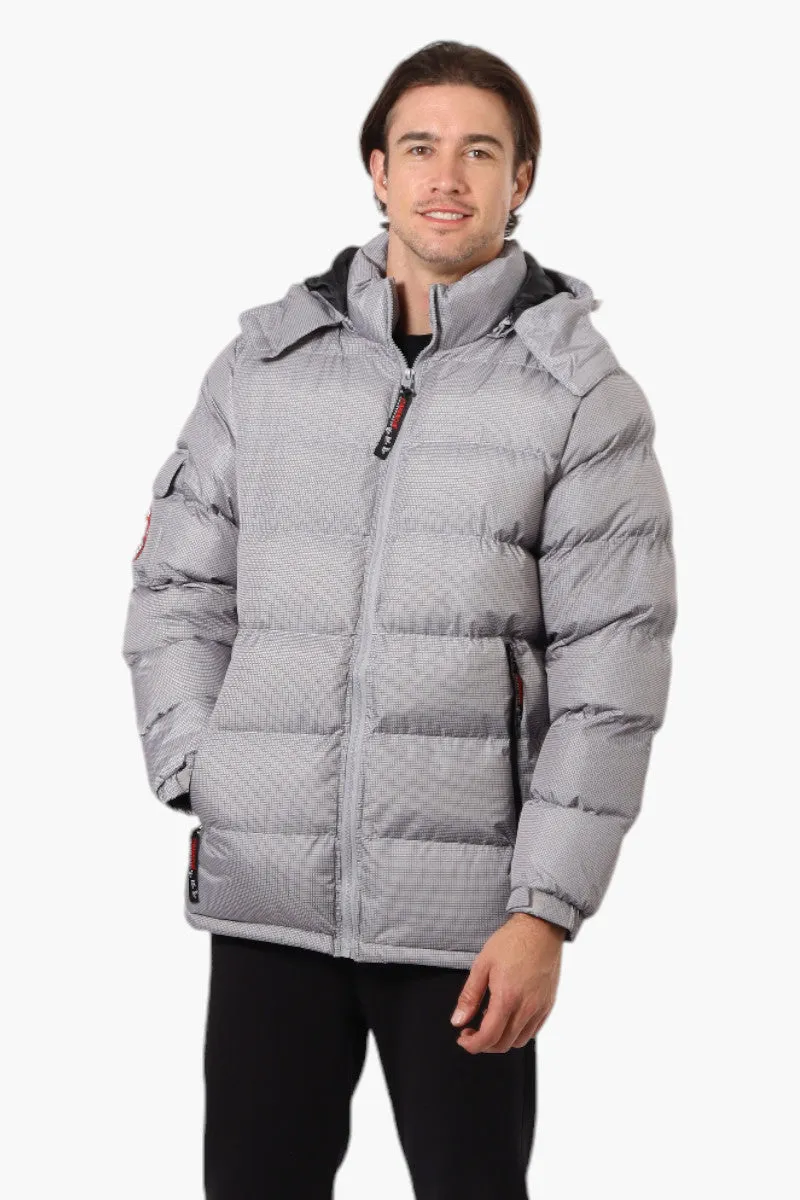 Canada Weather Gear Zip Pocket Bubble Bomber Jacket - Grey