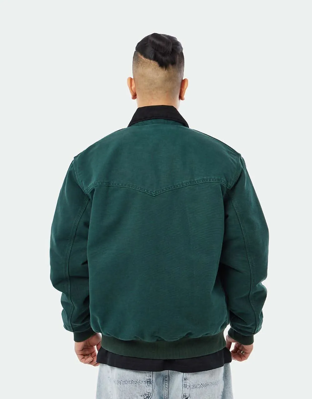 Carhartt WIP OG Santa Fe Jacket - Dark Cedar/Black (Aged Canvas)