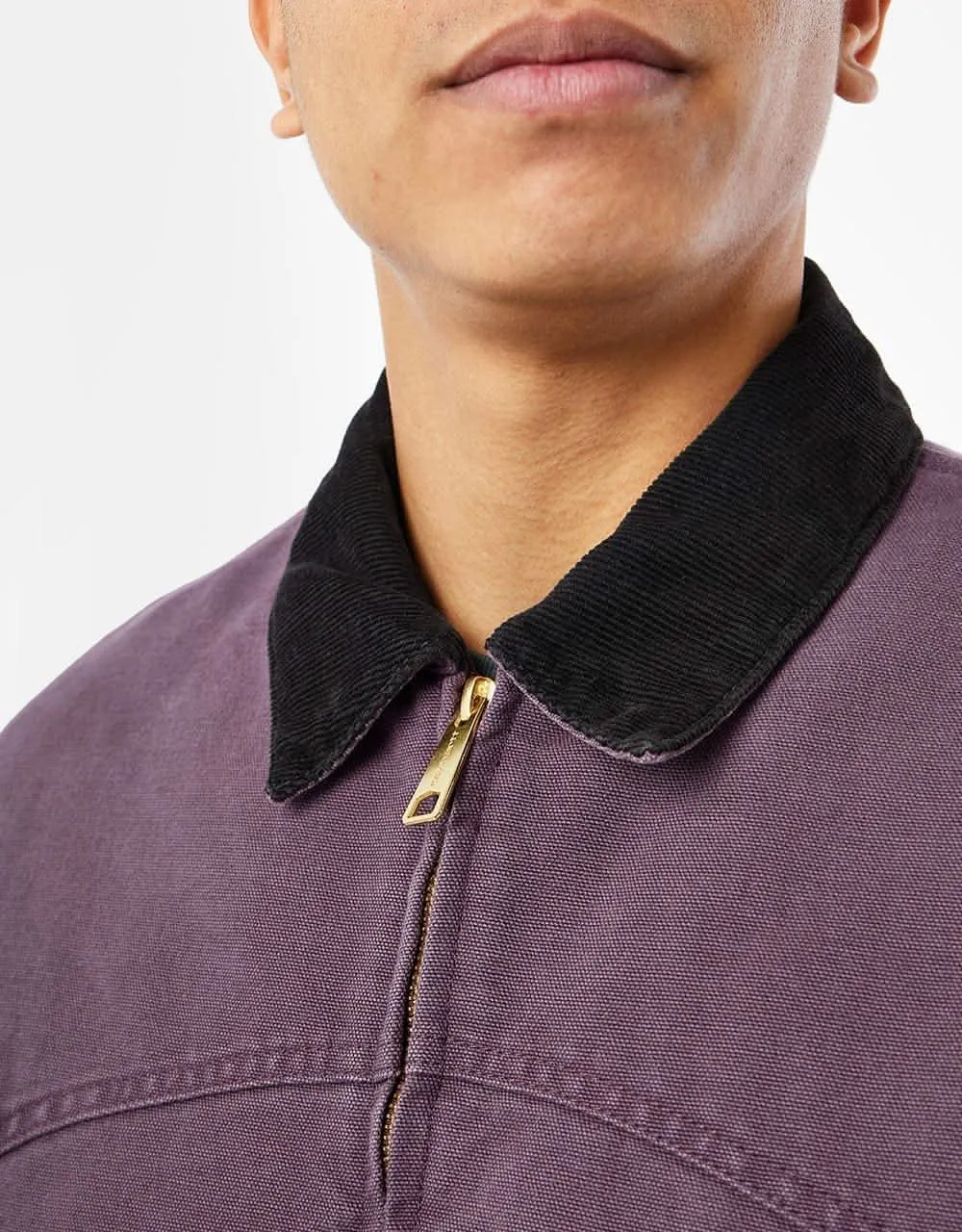 Carhartt WIP OG Santa Fe Jacket - Dark Plum/Black (Aged Canvas)