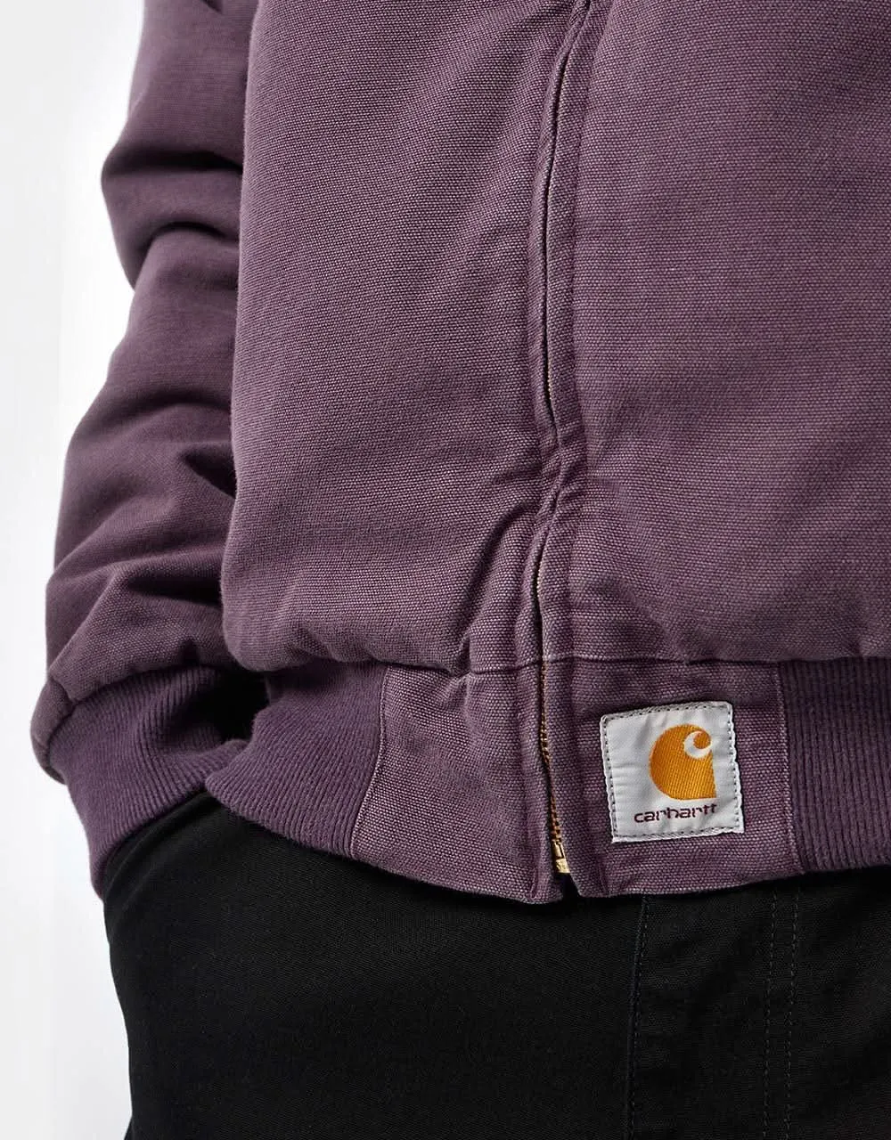 Carhartt WIP OG Santa Fe Jacket - Dark Plum/Black (Aged Canvas)