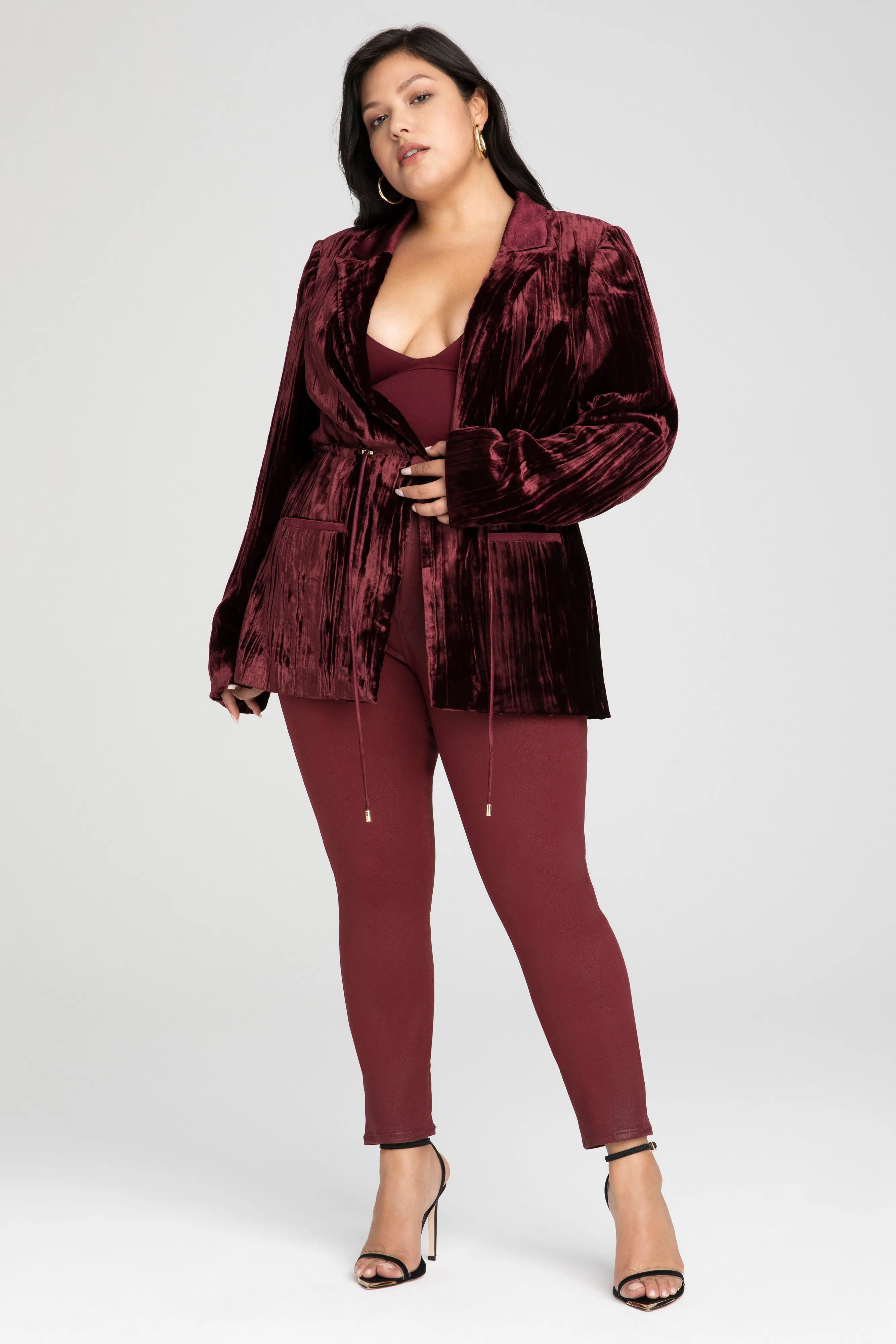 CINCHED BLAZER | PORT001