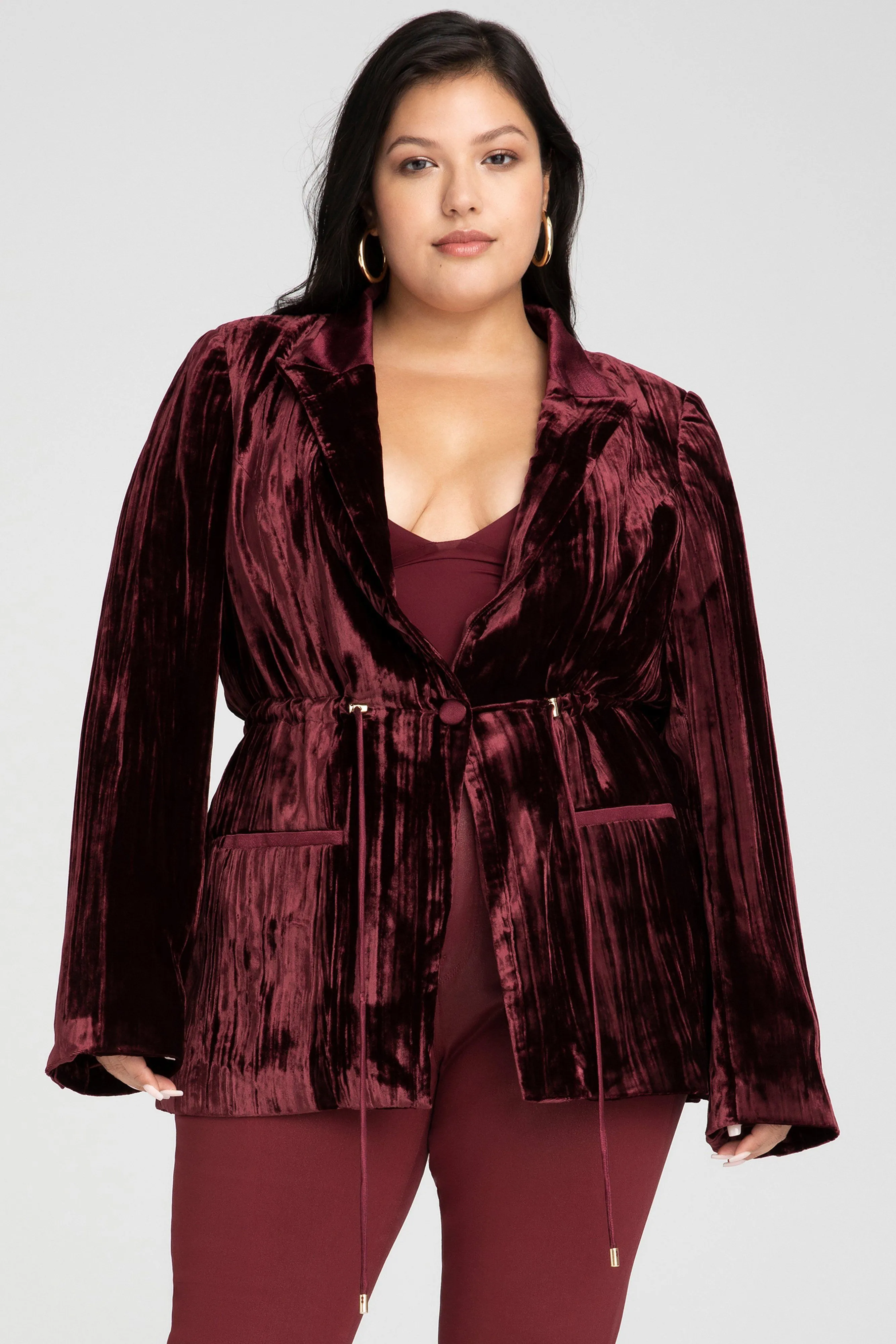 CINCHED BLAZER | PORT001