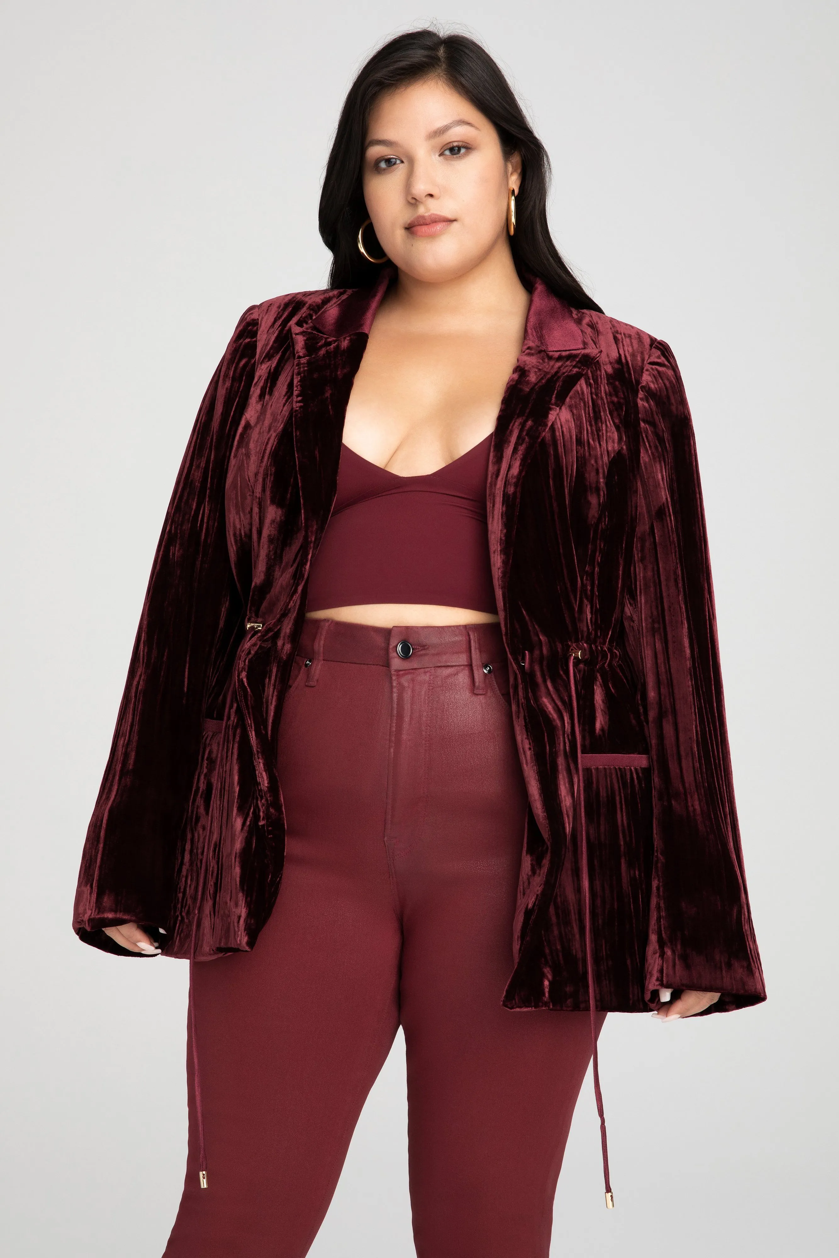 CINCHED BLAZER | PORT001