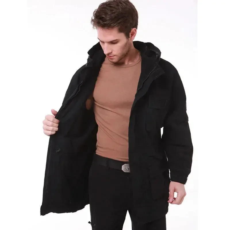 Classic M65 Jacket Men's Windbreaker Coat Multiple Pockets Pure Cotton Trench Men's Clothing Winter Fleece Jacket Coats A2F802